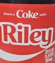 Share a Coke with Riley 2025 Personalized Gift Coca Cola Bottle 20oz