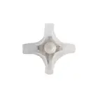 Golden Lighting Glacier LED Flush Mount, Polished Nickel/Icy Glass - 9608-FMPN