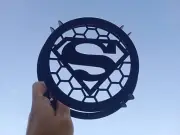 metal Audio Protective Speaker Cover Flames SUBwoofer grille Super Superman Man