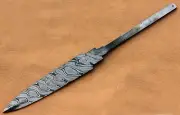 Twisted Damascus Steel Custom Handmade Dagger Blade Blank For Fix Knife.