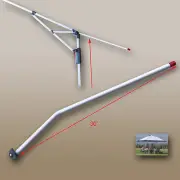 Coleman 12 x 12 Instant Eaved Shelter Canopy Gazebo EXTEND LOWER ROOF POLE Parts