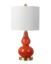 JONATHAN Y Designs Anya 20.5in Mini Glass Table Lamp