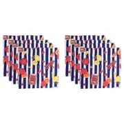8pc Porto Valentina Cotton Napkins Dining Table Cloth Home Decor Square 45cm
