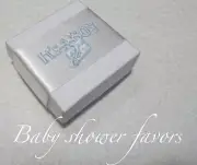 BABY SHOWER BLUE FAVOURS BOMBONIERE BOXES 10 x