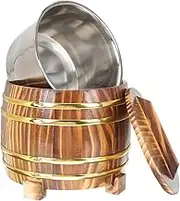 UTHCLO Steamed Rice Container Wooden Rice Bucket Lid Storage for Home Restaurant