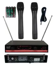 STARAUDIO Dual Channel VHF Wireless Microphone System 2CH Handheld Church Mic