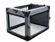 Pettycare 36 Inch Collapsible Dog Crate with Curtains