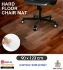 PVC Chair Mat Carpet Floor Protector for Home Office Computer Work Mat 120x90CM