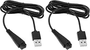 EMSea 2Pcs Portable USB Shaver Epilator Charging Cable Replacement Compatible with Panasonic Epilator ES-LA63 ES-LA93 RE7-51 RE7-59 RE740 RE768 REGC20 5.4V 1.25A