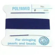 Griffin Nylon Beading Cord Thread Dark Blue Size 6 (.70mm)