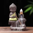 Ceramic Buddha Backflow Incense Holder Buddha Incense Tray Indoor