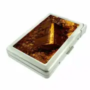Pirate Treasure D1 Cigarette Case with Built in Lighter Metal Wallet