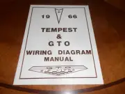 1966 PONTIAC GTO LEMANS TEMPEST WIRING DIAGRAM MANUAL / '66 WIRING DIAGRAMS