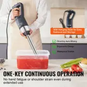 Commercial Hand Mixer 500W Heavy Duty Immersion Blender for Soups & Sauces