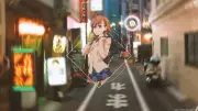 Anime girls pictureinpicture misaka mikoto to aru kagaku Playmat Game Mat Desk