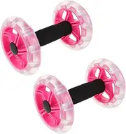 2pcs Double Wheel Ab Roller for Core Workout Ab Machine for Men and Women Compact Fitness Equipment for Home Office and Gym Abdominal Exercise Wheel for Waistline Shaping