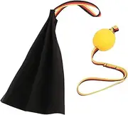 Leather Bite Rag for Dog Training, Multifunctional Puppy Play Tug of War Game with Handle to Build Prey Drive, Tear Resistant Interactive Dog Training Bite Rag for Large Dog Breeds