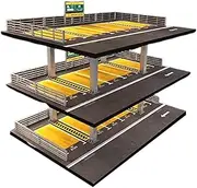 Amagogo 1/64 Diecast Model Car Organizer Garage Diorama Display Tabletop Decor for Gifts Action Figures Model Collectors Alloy Car , American 3 Layer