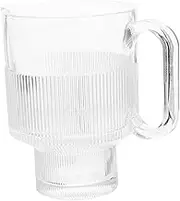 STOBAZA 1pc Creative 650ml Cocktail Cup Glass Beer Mug Cold Beverage Cup with Handle 650ml