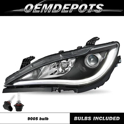 Driver Side For Chrysler Pacifica 2017-2020 Halogen Headlight W/DRL LED Headlamp (for: Chrysler)