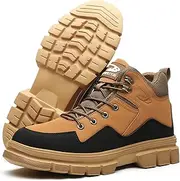 [PAQOZKC] Safety Shoes Men Women High Lightweight Safety Boots Breathable Work Shoes with Steel Toe Cap Non-Slip Steel Toe Cap Shoes 37-45 EU
