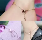 Butterfly Anklet 14k Gold Plated Ankle Chain Indian Payal Foot Women Bracelet