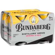 [Bundaberg] Bundaberg & Cola 9% Cans 250mL