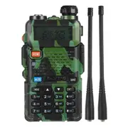 UV5R Walkie Talkie 5W Dual Band Ham Two Way Radio Vhf Uhf FM Radio Outdoor Handheld Transceiver wi Green