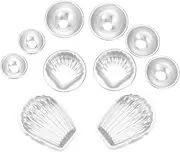Bath Bomb Molds Kit, Metal Making Packaging Hand made Spoons Gift Bags Mini Heat Sealer Supplies Easy Wash Demould for Crafting Your Own Spa Fizzies(Set 1)