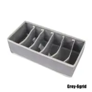 Underwear Storage Box Sock Compartment Drawer with Cover Closet Underwear Storag