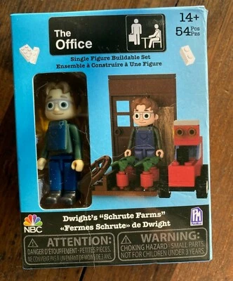 The Office Single Figure Dwight's Schrute Farms Buildable Set NEW SEALED