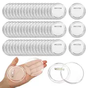 3 Inch DIY Button Pins Acrylic Button Pin Badge Craft Button Maker (200 PCS)