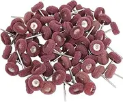HIPOGT 100 Pcs Abrasive Wheel Buffing Polishing kit for Rotary Polishing Tool Grinding Accessories 2.35mm Mandrel
