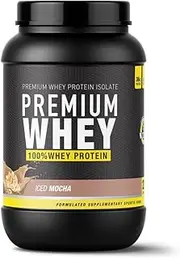 Performance Enhanced Whey Protein | Premium Isolate Protein Powder with BCAAs | Post Workout Recovery Drink | Gluten Free, Low Carb, Low Fat | New Improved Formula | 25 Servings | Iced Mocha