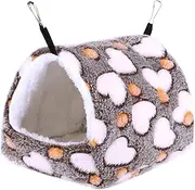 Abaodam Hanging Hamster Bed Cozy Warm Winter Hammock for Pets Easy to Clean with Hook Design for Hamsters Chinchillas and Cage Accessory for Comfort
