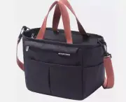 Black Insulated Lunch bag Box for Work School Men Women Kids Leakproof 10"x5"x8"