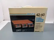 Add N Stac Cassette Tape Storage Cabinet ~ 42 Tapes ~ VTG NOS