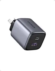 UGREEN USB C Charger 35W Nexode 2 Ports GaN II Fast Charging Block, PD3.0 Compact Power Adapter AU Plug for iPhone 16 Pro Max/15/14/13, iPad, MacBook Air, Galaxy S25 Ultra/S24/S23 (PPS 25W), Pixel 9