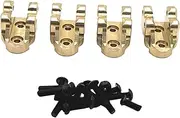 4Pcs 1/10 Heavy Duty Tie Rod Mount Fixed Brass Pull Rod Bracket Base for H8H