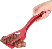 Grip Flip Spatula Tongs Pancake Fish Omelet Home Kitchen Cooking Tool Egg Flipper Spatula