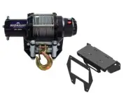 Viper 50 Ft Winch 3000 lb Steel w/ Mount For Polaris RZR PRO XP 4 2020-22