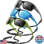 DEMIKOS Polarized Running Sunglasses for Men：Cycling Sun Glasses for Mens Wom