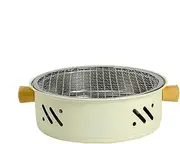 Portable Table Grill, Small Table Grill | Portable Electric Charcoal BBQ Grill | Non-stick Camping Grill Korean Smokeless Tabletop Appliances