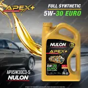 Nulon APEX+ Full SYN 5W-30 EURO Engine Oil 5L APX5W30C3-5 5 Litre Ref EURO5W30-5 (for: BMW)