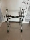 NWT - Drive Medical Deluxe Two Button Folding Walker with 5" Wheels