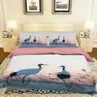 3D Crane Grass ZHUA1519 Bed Pillowcases Quilt Duvet Cover Set Queen King Zoe