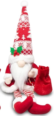 Christmas Gnome Plush Doll Santa Claus Decoration Home Holiday Red White Tomte