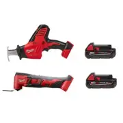Milwaukee Reciprocating Saw + Multi-Tool 18V Li-Ion Cordless w/ (2) Batteries