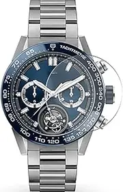 Puccy 3 Pack Screen Protector Film, compatible with TAG HEUER CARRERA CAR5A8C.BF0707 CseeSize：45mm TPU Guard （ Not Tempered Glass Protectors ）