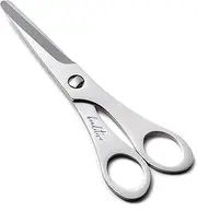 Beaditive Baby Scissors - Stainless Steel Toddler Food Cutter with Serrated Blade and Blunt Tip for Safety - Dishwasher Safe Baby Food Shears for Cutting Tiny Bites with Portable Travel Case
